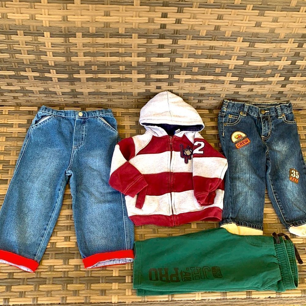 Baby boy pants and jacket bundle 4